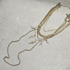 Gold Layered Cross Necklace